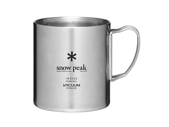 SNOW PEAK STAINLESS VACUUM DOBLE WALL 450ML MUG